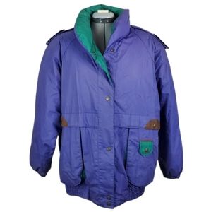 Vtg Utex Duvet Down Wear purple ski jacket L